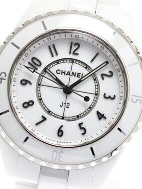 CHANEL J12 H5698 White Ceramic white Dial Quartz Ladies Watch_917825